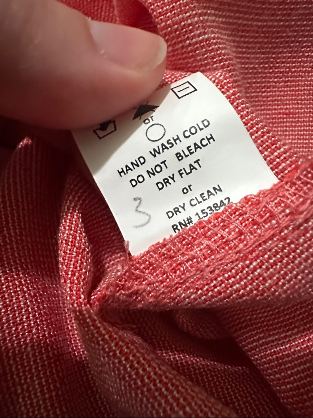 MELLODAY Pink Red Chambray Button-Front Cutout Back Midi Dress with Tie Waist - Picture 11 of 12